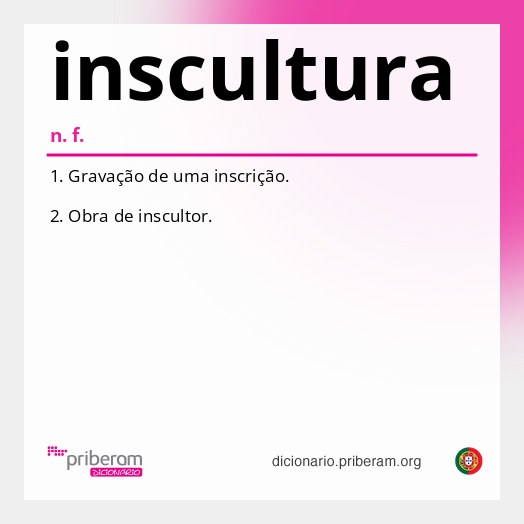 Significado de inscultura