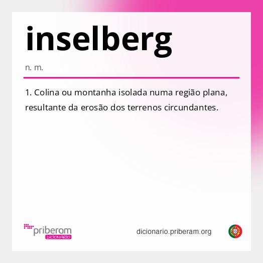 Significado de inselberg