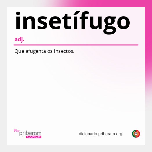 Significado de insetífugo