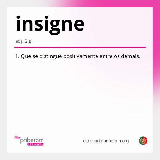 Significado de insigne