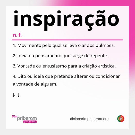 Significado de inspiração