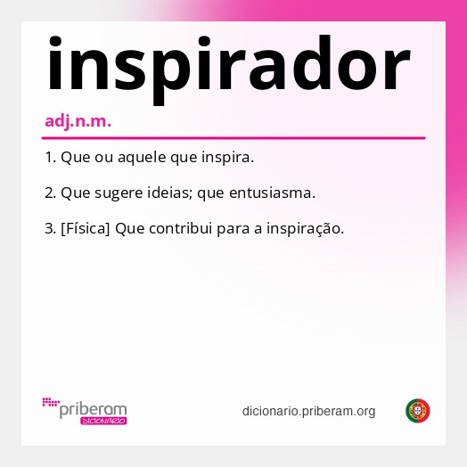 Significado de inspirador