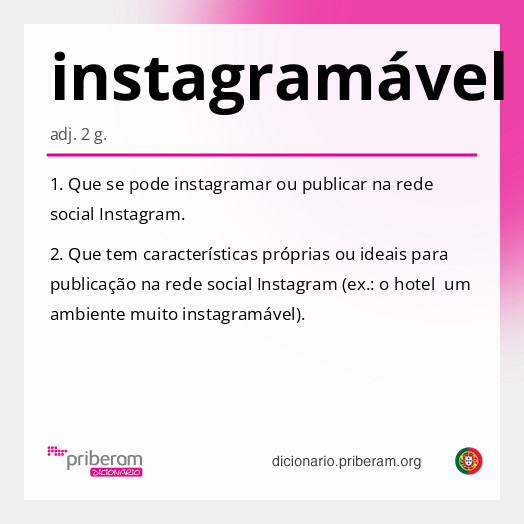 Significado de instagramável