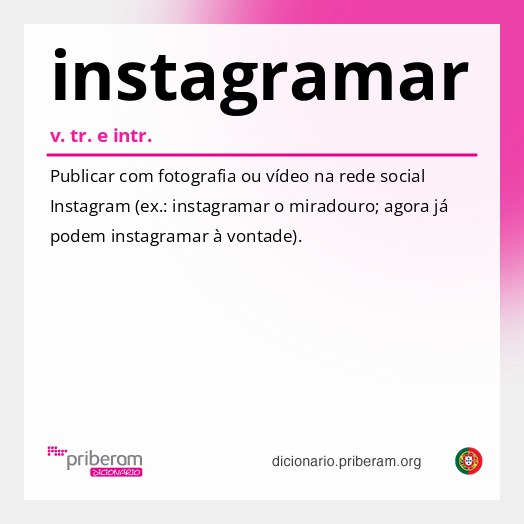 Significado de instagramar