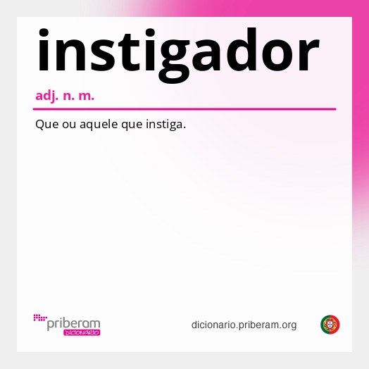 Significado de instigador