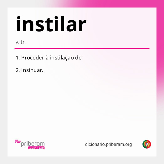 Significado de instilar
