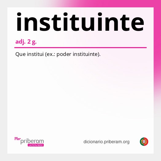 Significado de instituinte
