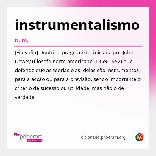 Significado de instrumentalismo
