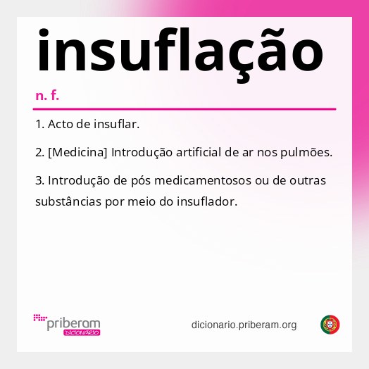 Significado de insuflação