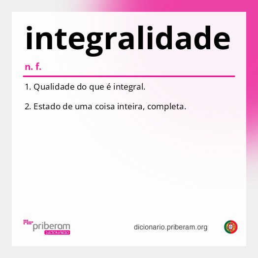 Significado de integralidade