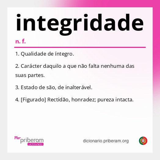 Significado de integridade