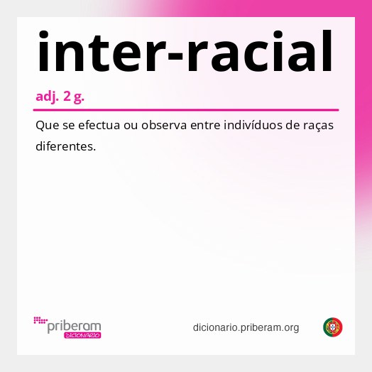 Significado de inter-racial