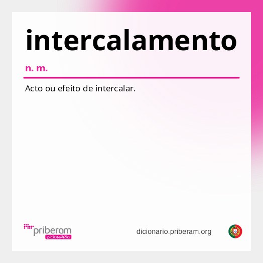 Significado de intercalamento