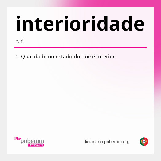 Significado de interioridade