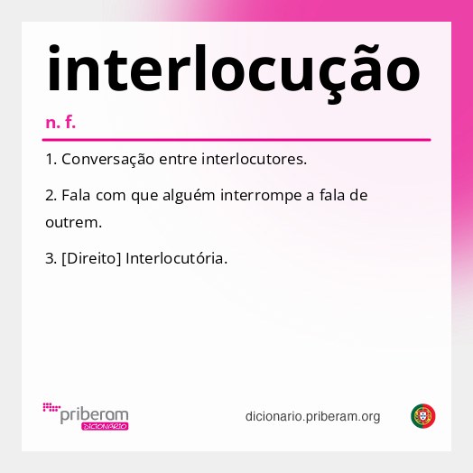 Significado de interlocução
