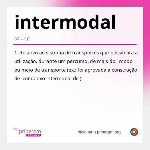 Significado de intermodal