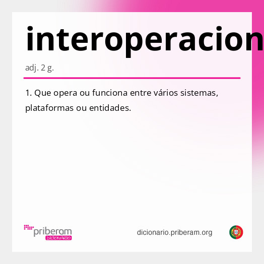 Significado de interoperacional