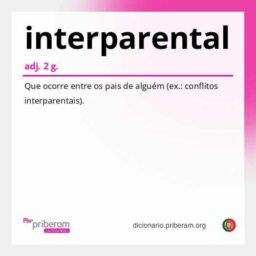 Significado de interparental