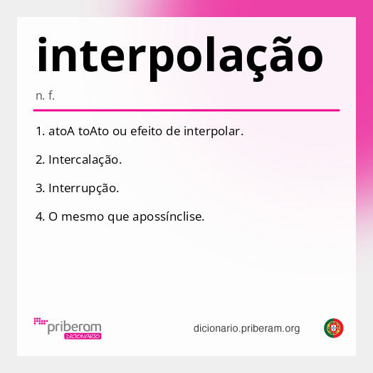 Significado de interpolação