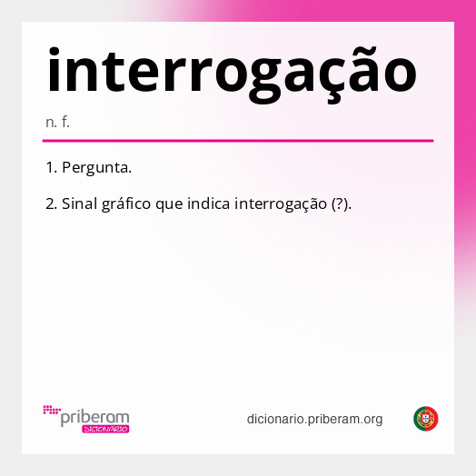 Significado de interrogação