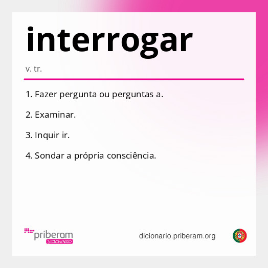 Significado de interrogar