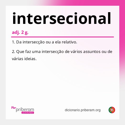 Significado de intersecional