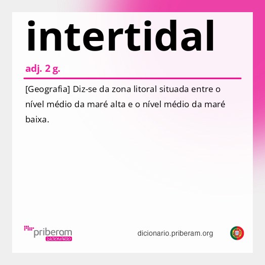 Significado de intertidal