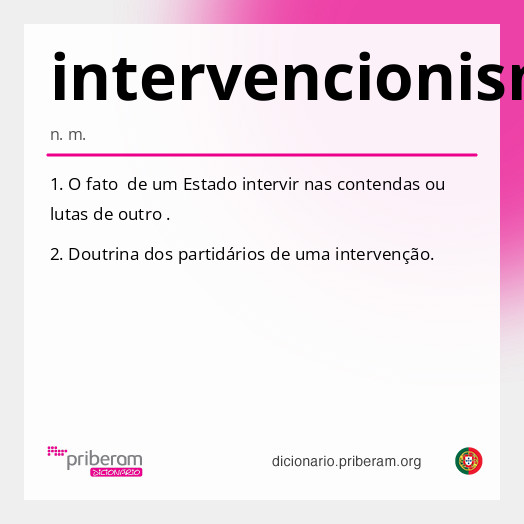 Significado de intervencionismo