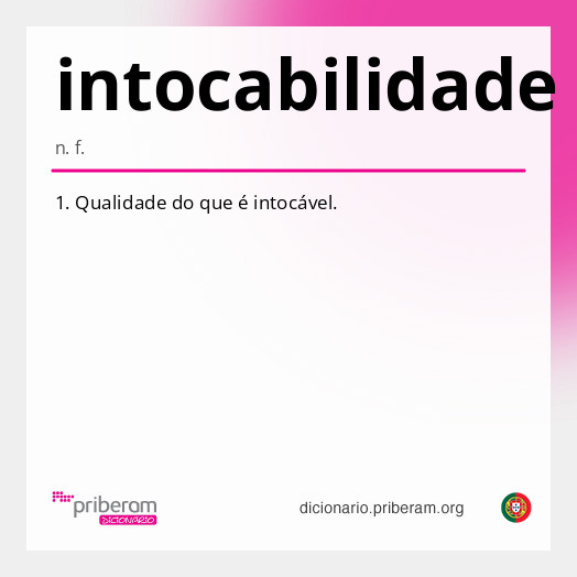 Significado de intocabilidade