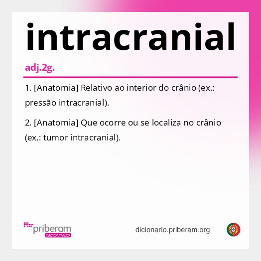 Significado de intracranial