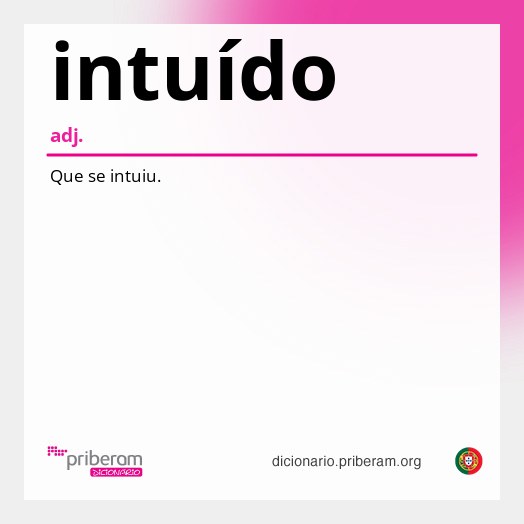 Significado de intuído
