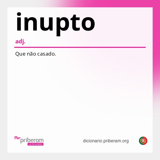 Significado de inupto