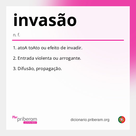 Significado de invasão