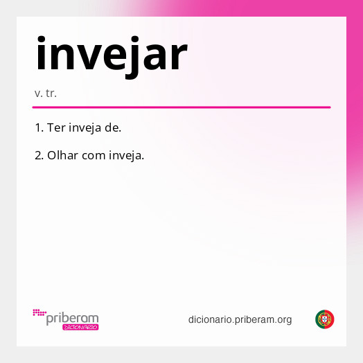 Significado de invejar