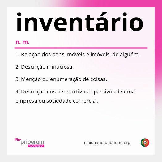 Significado de inventário