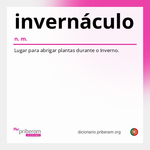 Significado de invernáculo