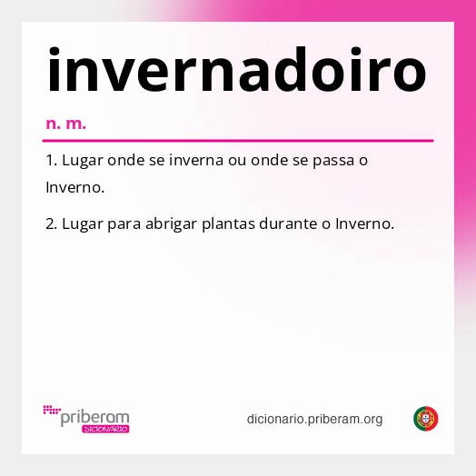 Significado de invernadoiro