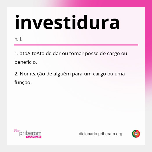 Significado de investidura