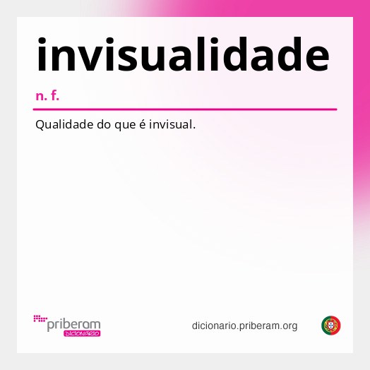 Significado de invisualidade