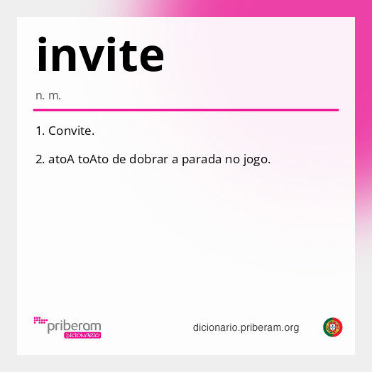 Significado de invite