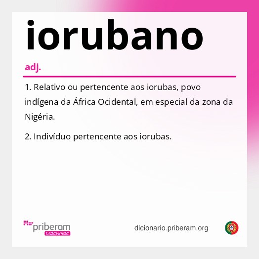 Significado de iorubano