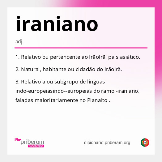 Significado de iraniano