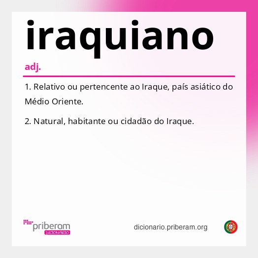 Significado de iraquiano