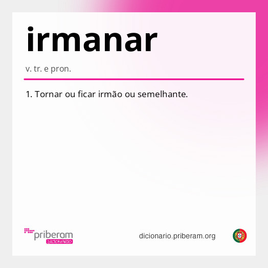 Significado de irmanar