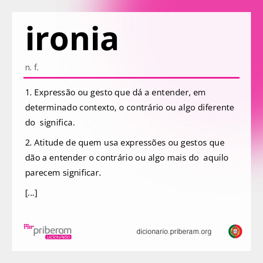 Significado de ironia