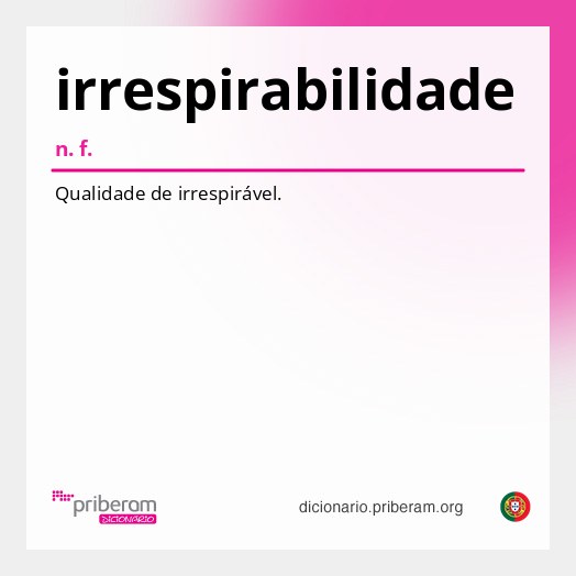 Significado de irrespirabilidade