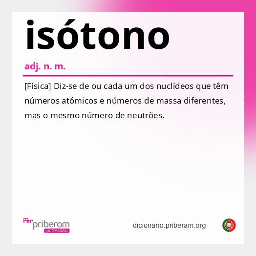 Significado de isótono