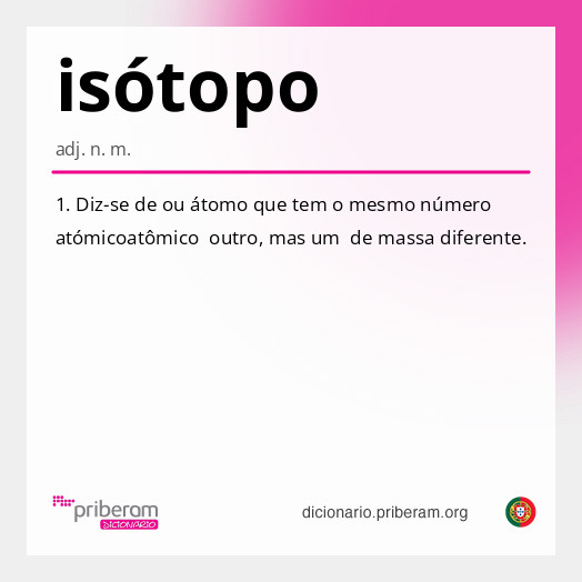 Significado de isótopo
