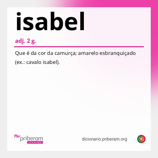 Significado de isabel