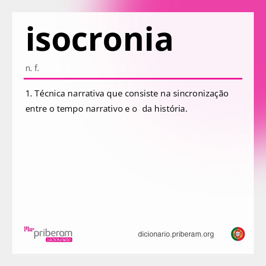 Significado de isocronia